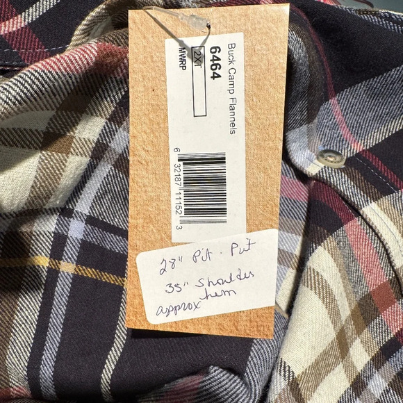 Legendary Whitetail Men's Buck Camp Flannel Shirt 2XT New with tags - Picture 9 of 12